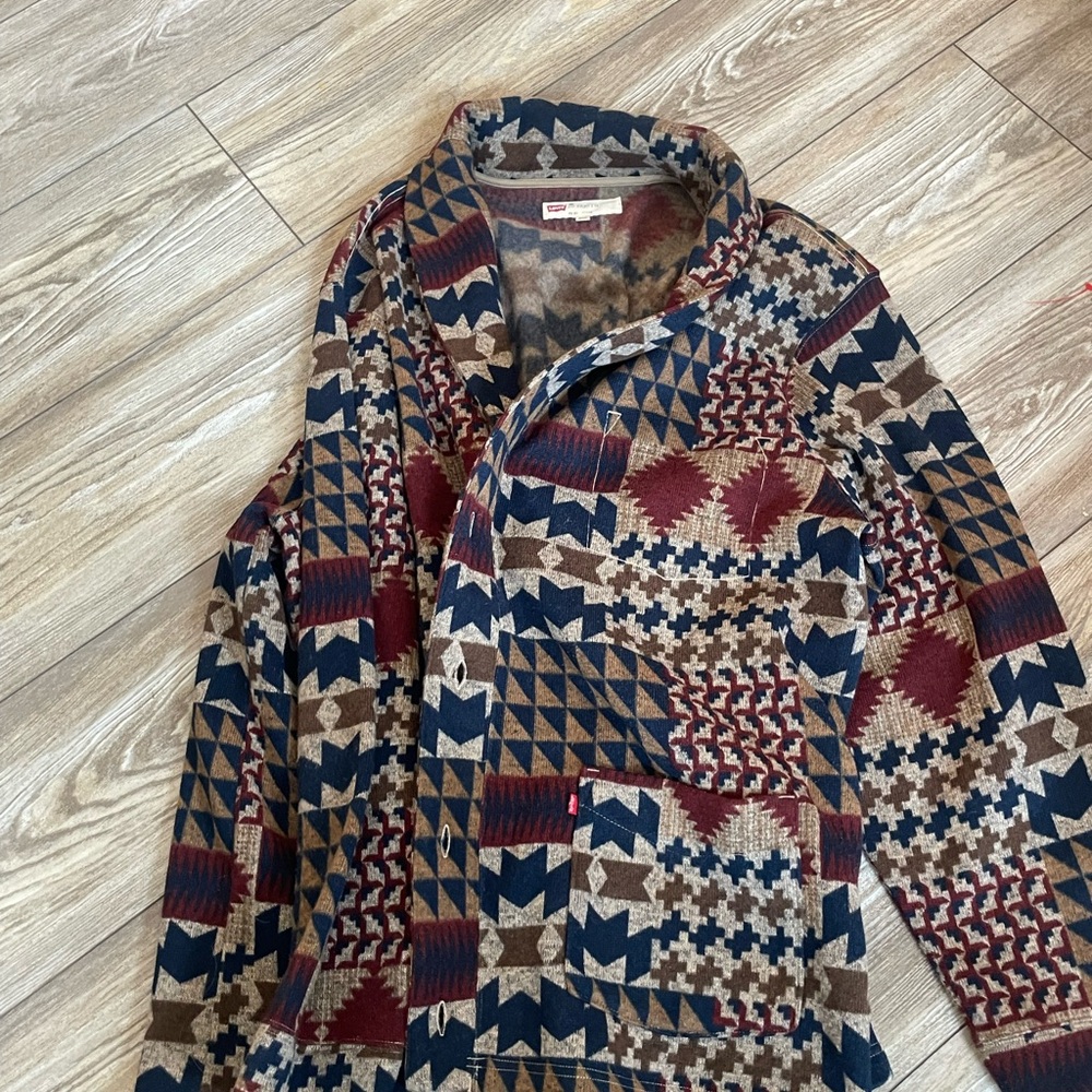 Geometric Patterned Shacket - image 1